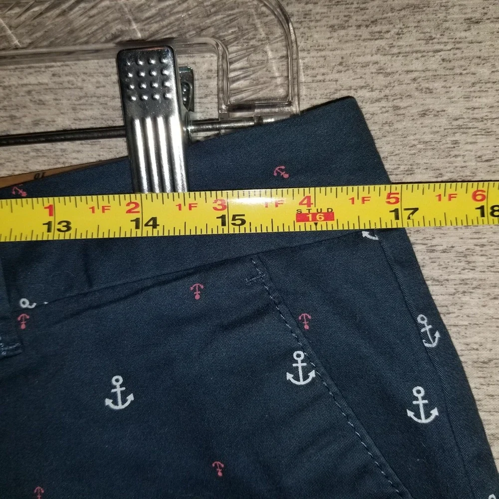 NWT Magellan Outdoors Happy Camper Shorts Women Size 10 Boating Anchor‎ Blue NEW